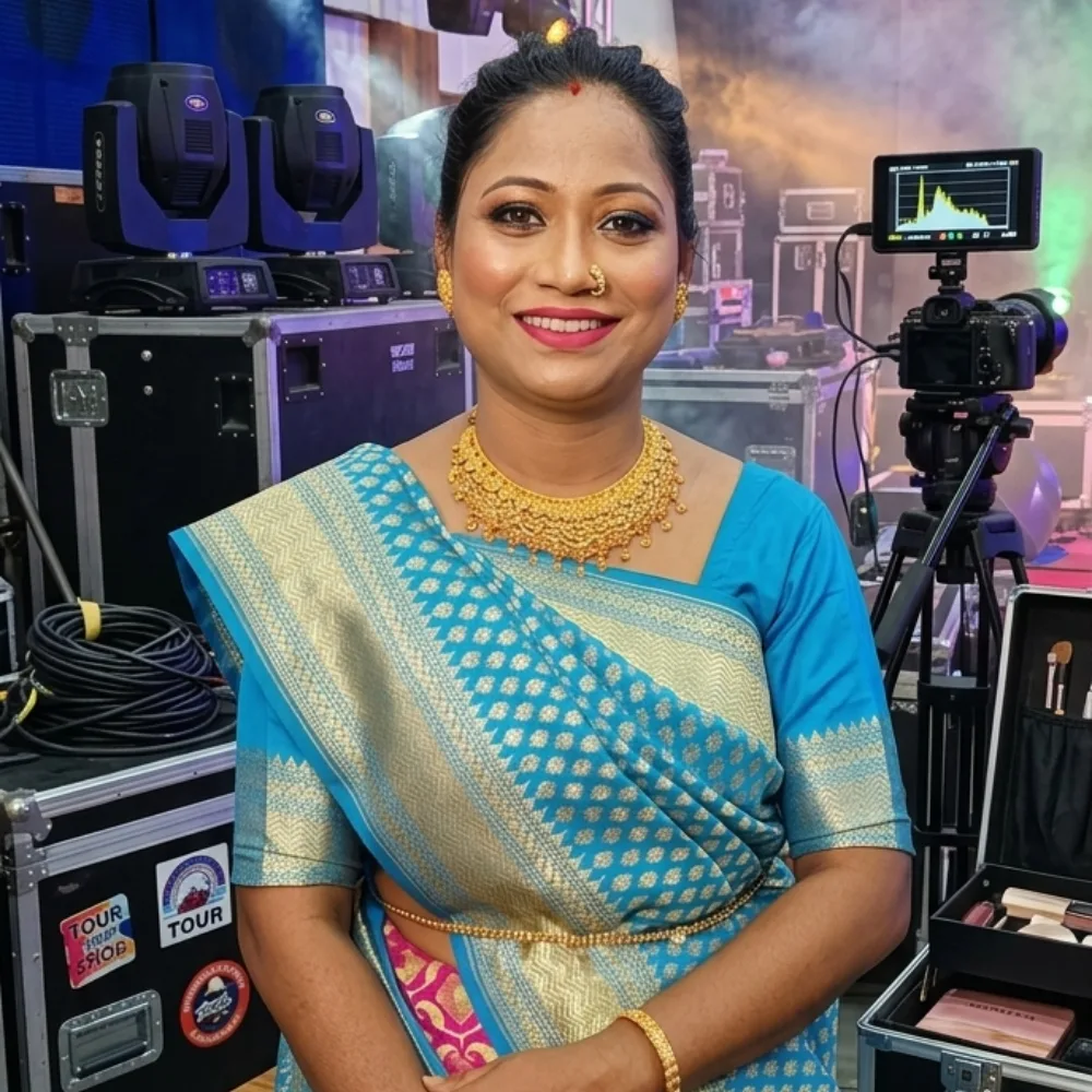 Professional event makeup services in Kolkata for corporate functions,
